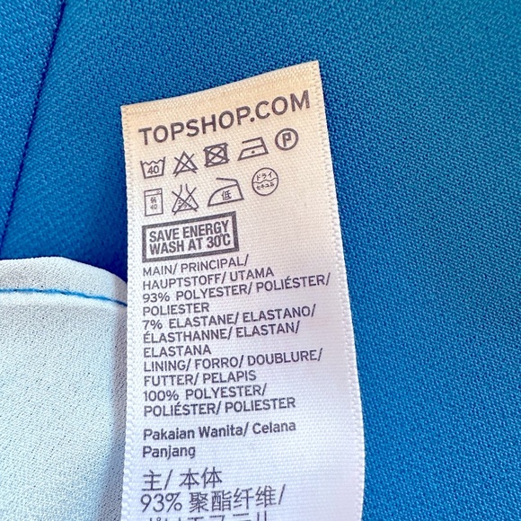 Topshop Cropped Barrel Dress Pants, Size 4 - Picture 5 of 5